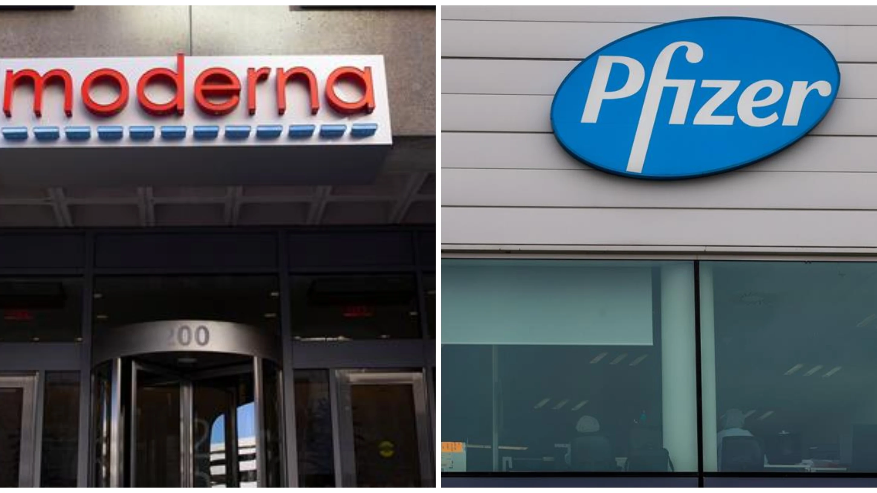 Sedes de Moderna y Pfizer Sedes de Moderna y Pfizer