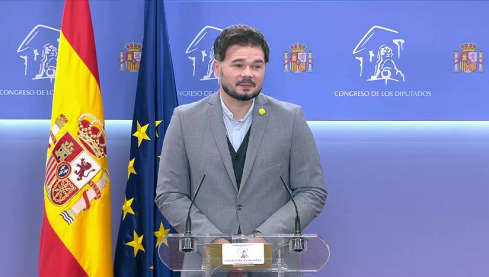 Gabriel Rufián defiende que Bildu no es ETA y da por hecho el pacto con el Gobierno: " eso en mi pueblo se llama estar a punto" 