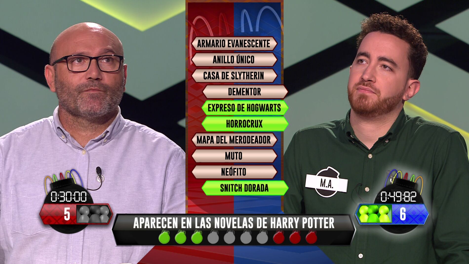 M. A., de ‘Los dispersos’, deslumbra con sus amplísimos conocimientos sobre Harry Potter