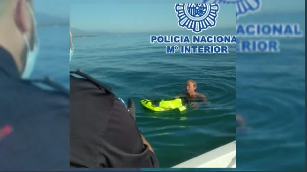 Imagen del presunto agresor sexual detenido en el mar