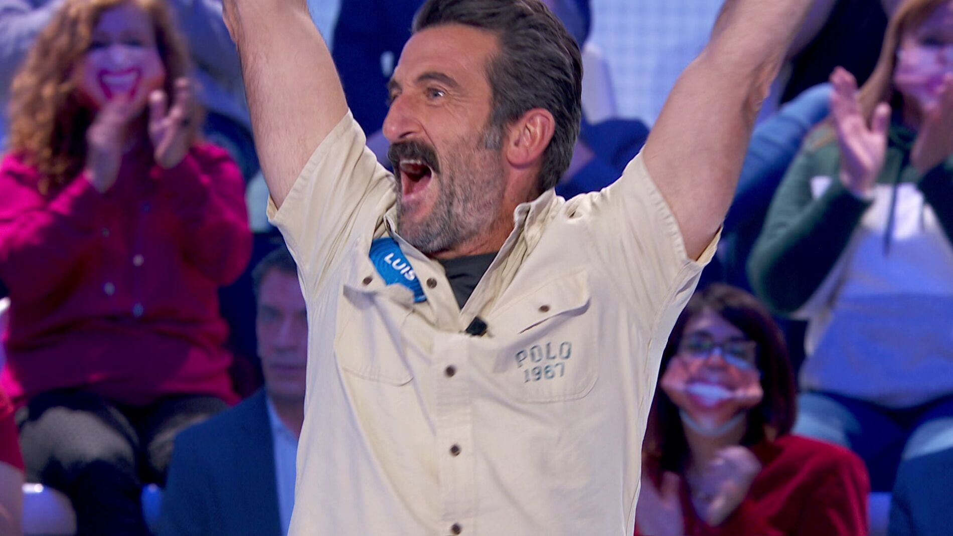 Luis Zahera remata la jugada de esc&aacute;ndalo del equipo azul en &lsquo;Una de Cuatro&rsquo; 