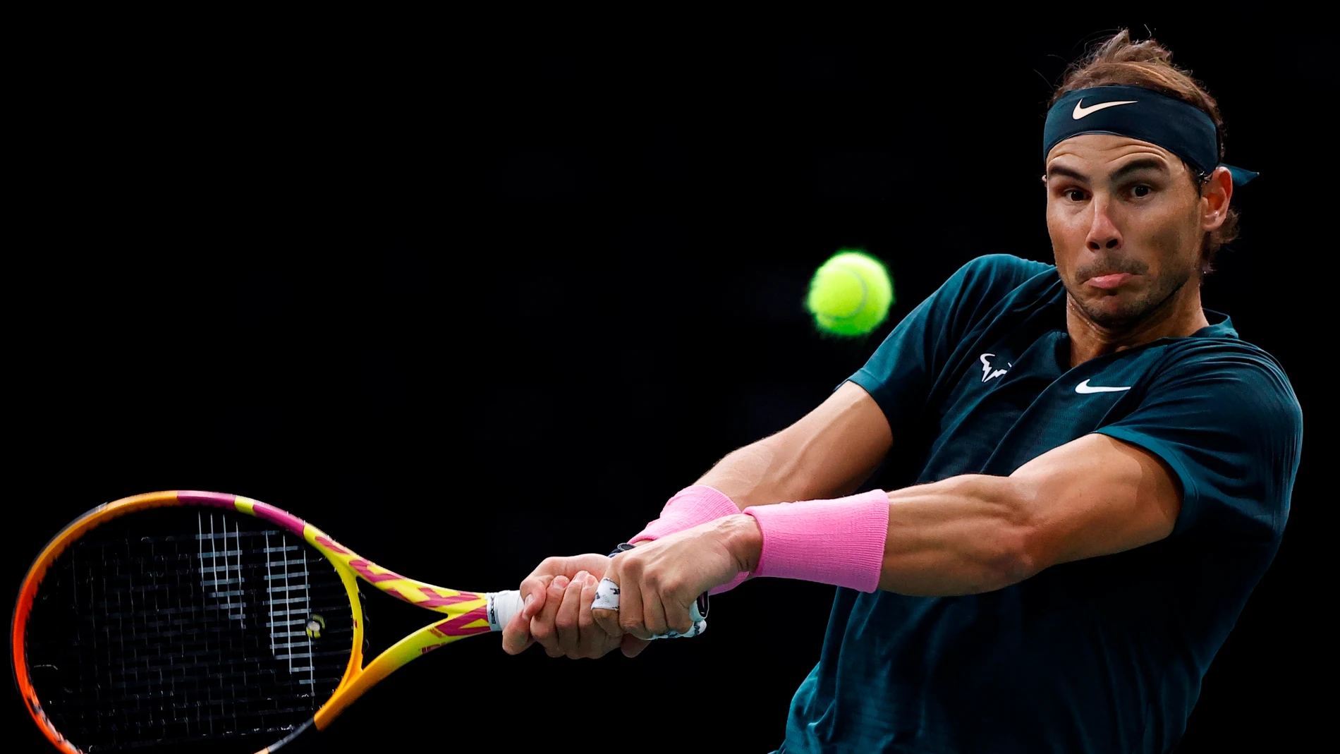 Rafa Nadal, en acción en Londres Rafa Nadal, en acción en Londres