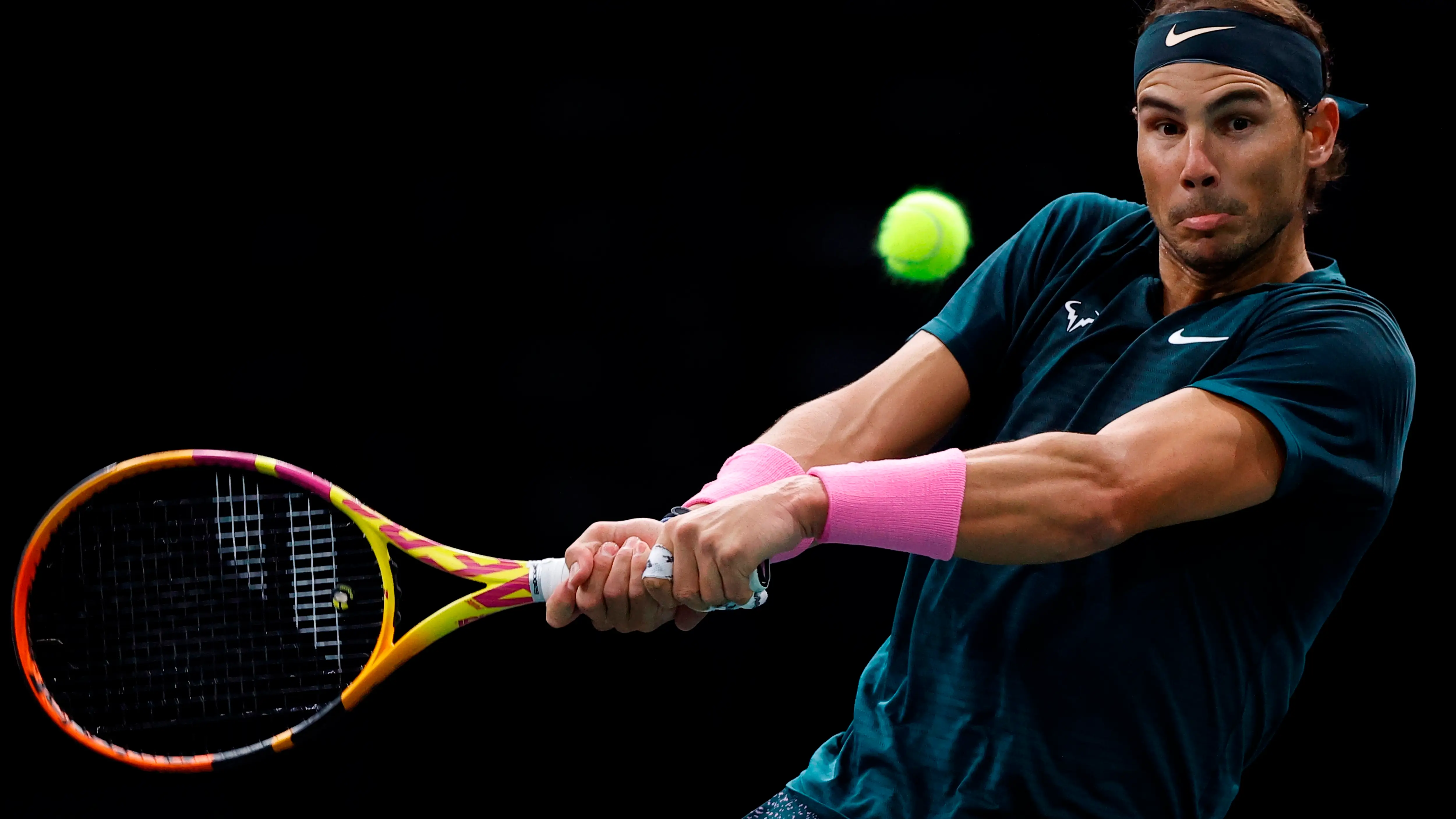 Rafa Nadal, en acción en Londres Rafa Nadal, en acción en Londres