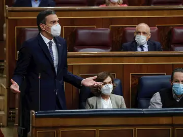 El presidente del Gobierno, Pedro Sánchez, en el Congreso El presidente del Gobierno, Pedro Sánchez, en el Congreso