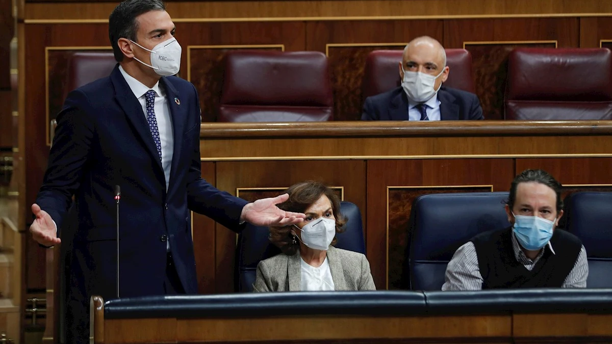 El presidente del Gobierno, Pedro Sánchez, en el Congreso El presidente del Gobierno, Pedro Sánchez, en el Congreso