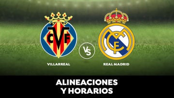 Villarreal - Real Madrid: Alineaciones, horario y dónde ver el partido de Liga Santander en directo 
