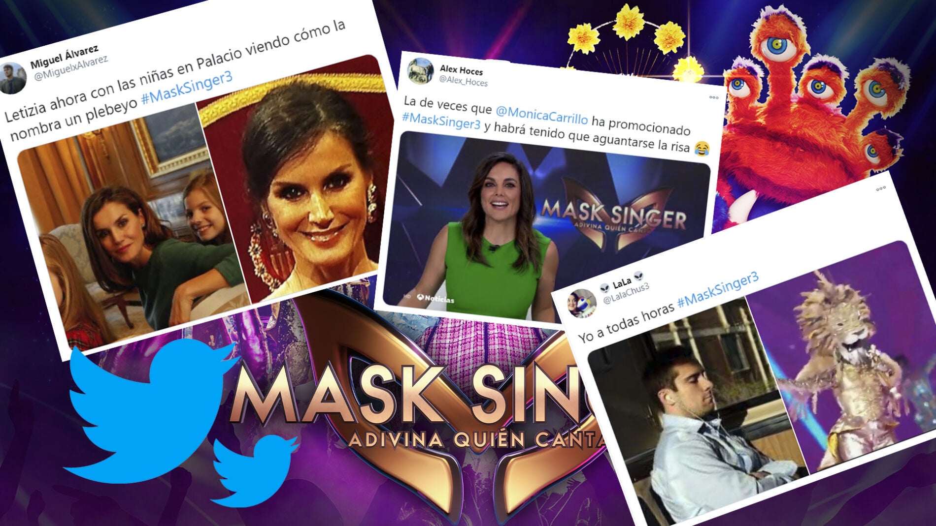 Los mejores memes del tercer programa de 'Mask Singer': &iquest;Letizia Ortiz bajo la m&aacute;scara de la Mariquita? 
