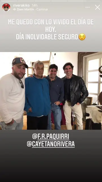 Kiko Rivera junto a su tío Riverita y sus hermanos, Fran y Cayetano Rivera TRAS SU ENCUENTRO