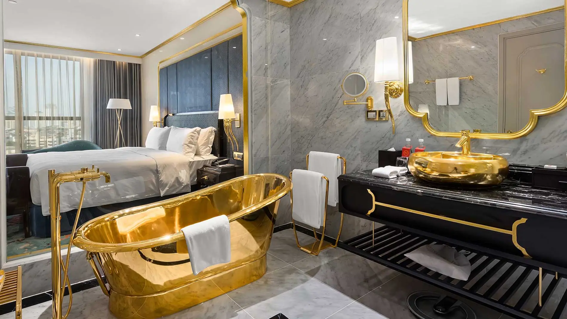 Hotel Dolce by Wyndham Hanoi. Hotel recubierto en oro Hotel Dolce by Wyndham Hanoi. Hotel recubierto en oro