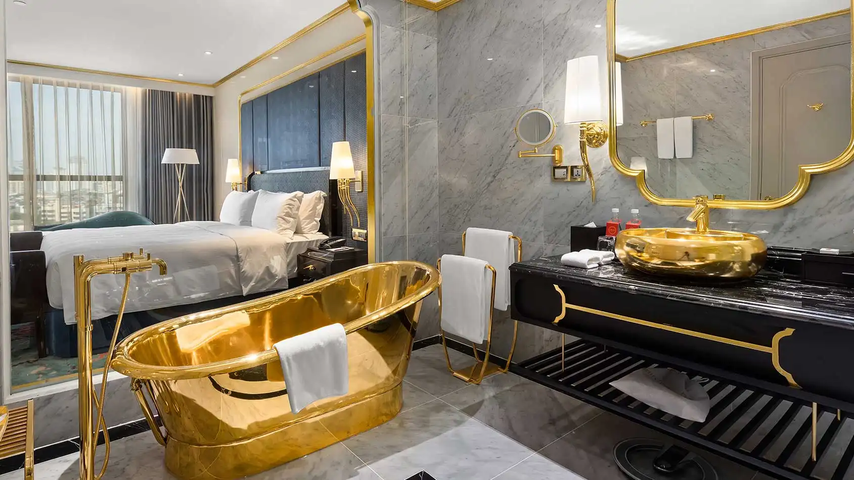 Hotel Dolce by Wyndham Hanoi. Hotel recubierto en oro Hotel Dolce by Wyndham Hanoi. Hotel recubierto en oro