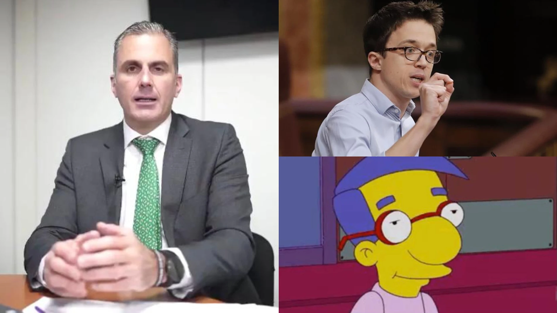 Rifirrafe entre Íñigo Errejón y Ortega Smith que se llaman "cobarde" o "Milhouse" de los Simpson en Twitter Rifirrafe entre Íñigo Errejón y Ortega Smith que se llaman "cobarde" o "Milhouse" de los Simpson en Twitter