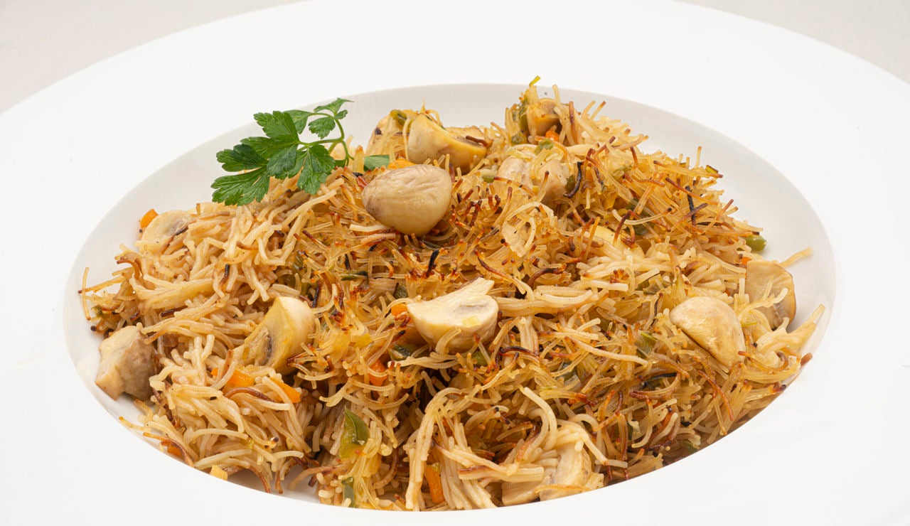 Receta de fideos con verduras, de Karlos Arguiñano