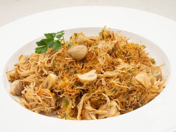 Receta de fideos con verduras, de Karlos Arguiñano