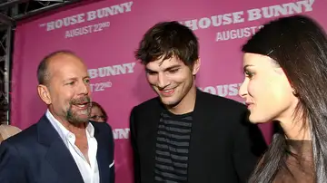 Bruce Willis, Ashton Kutcher y Demi Moore