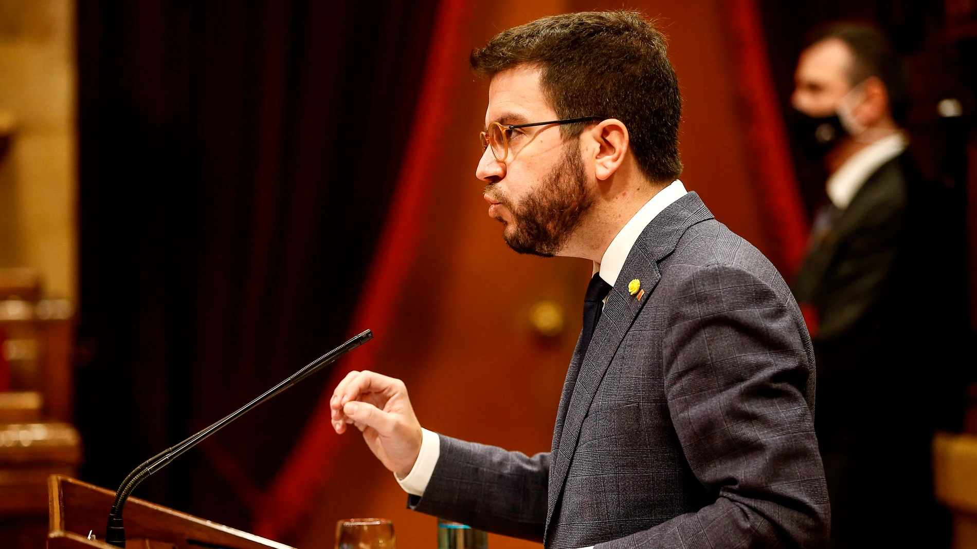 El vicepresidente de la Generalitat en funciones de presidente, Pere Aragonès El vicepresidente de la Generalitat en funciones de presidente, Pere Aragonès