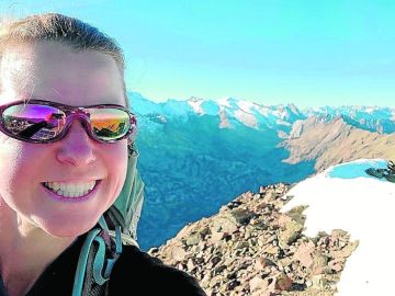 Selfie’ de la montañera difundida por la Gendarmería