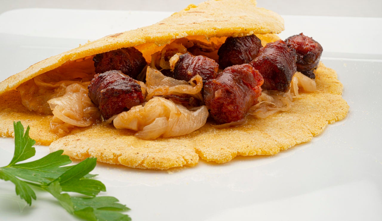 Receta de talo con Txistorra, por Joseba Arguiñano