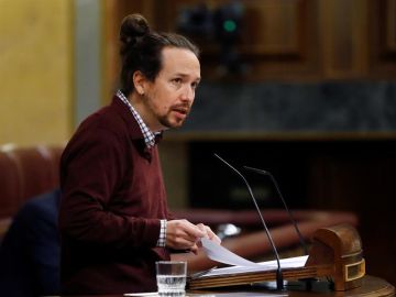 El líder de Podemos y candidato a la Comunidad de Madrid, Pablo Iglesias