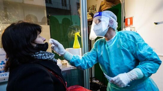 Pruebas de coronavirus en Italia