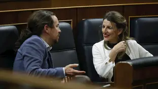 Pablo Iglesias y Yolanda Díaz, en una imagen de archivo Pablo Iglesias y Yolanda Díaz