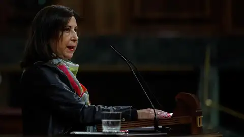 Margarita Robles, en la tribuna del Congreso Margarita Robles, en la tribuna del Congreso