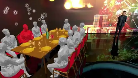 El modelo matemático que muestra el riesgo de contagio entre 10 personas en las cenas de Navidad El modelo matemático que muestra el riesgo de contagio entre 10 personas en las cenas de Navidad