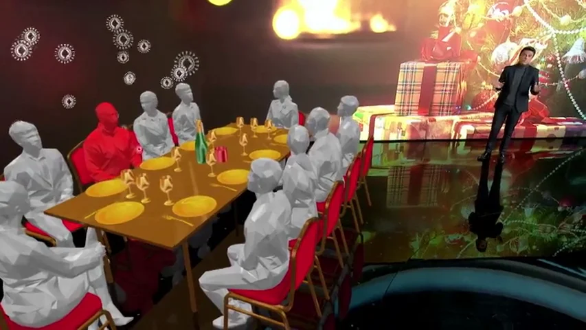 El modelo matemático que muestra el riesgo de contagio entre 10 personas en las cenas de Navidad El modelo matemático que muestra el riesgo de contagio entre 10 personas en las cenas de Navidad