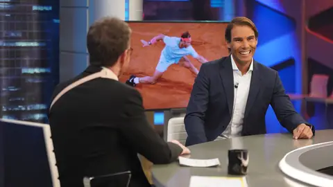 Rafa Nadal junto a Pablo Motos en El Hormiguero Rafa Nadal junto a Pablo Motos en El Hormiguero