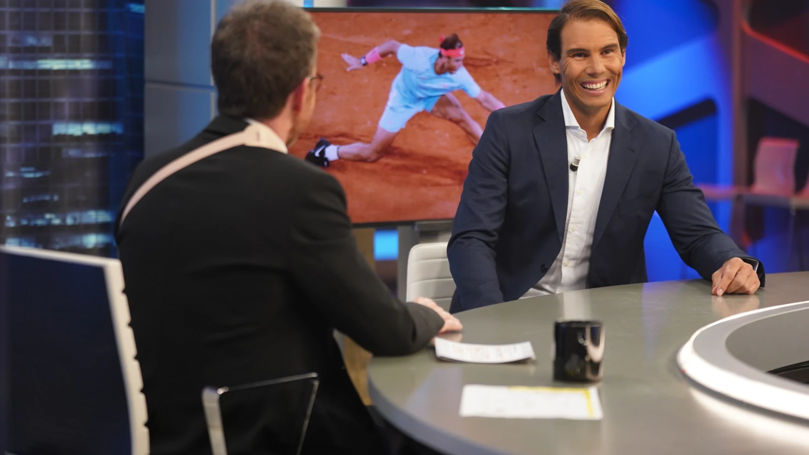 Rafa Nadal junto a Pablo Motos en El Hormiguero Rafa Nadal junto a Pablo Motos en El Hormiguero