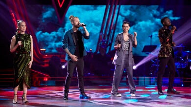 Curricé, Paula Espinosa, Kelly y Johanna Polvillo cantan ‘Viva la vida’ en La Final de ‘La Voz’