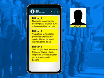 Estas son las frases del chat de WhatsApp de militares retirados sobre fusilamientos y un golpe de estado Estas son las frases del chat de WhatsApp de militares retirados sobre fusilamientos y un golpe de estado