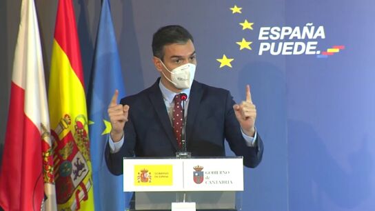 Pedro S&aacute;nchez espera que en junio haya entre 15 y 20 millones de personas vacunadas en Espa&ntilde;a 