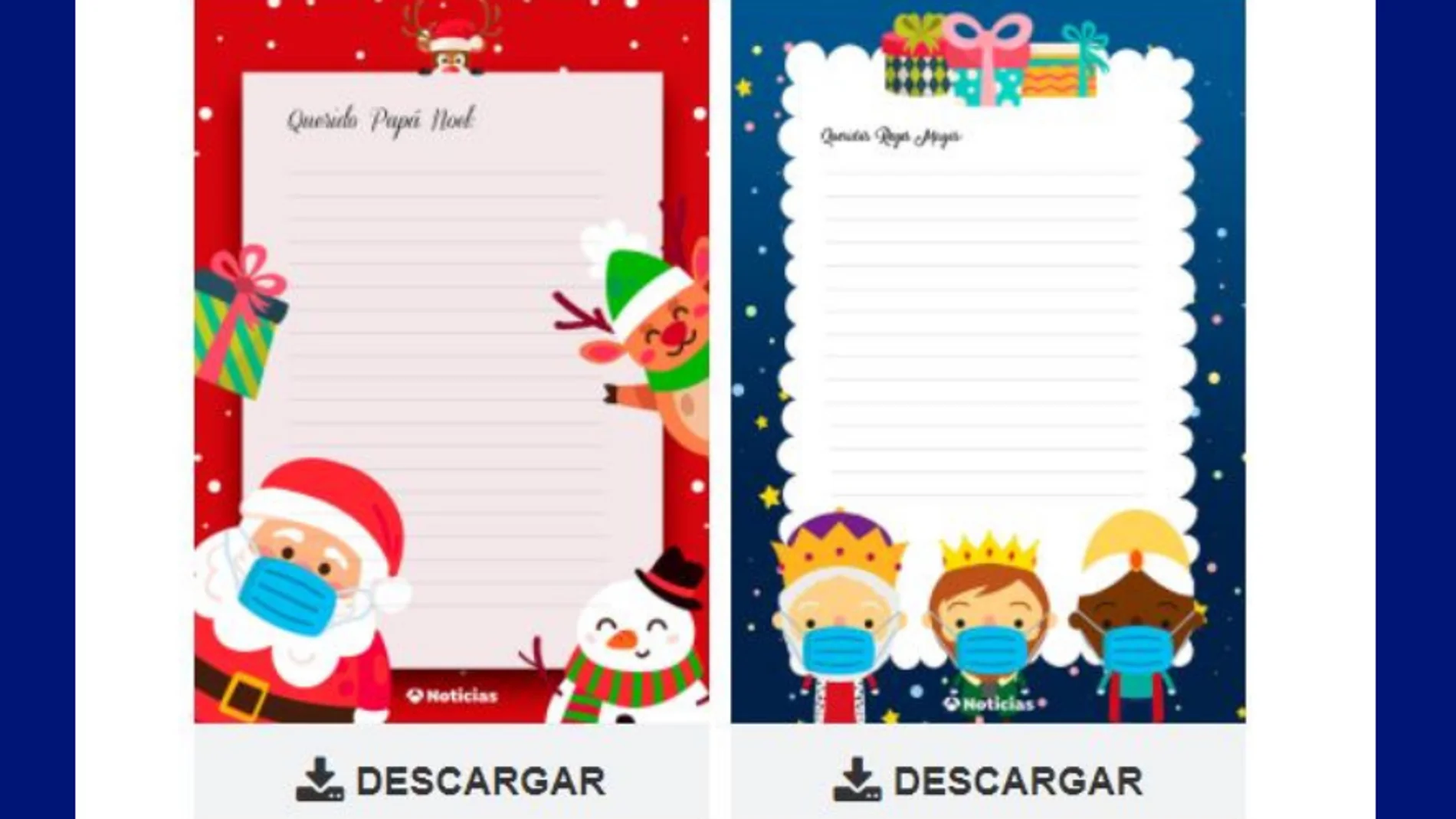 Cartas de Papá Noel y Reyes Magos Cartas de Papá Noel y Reyes Magos
