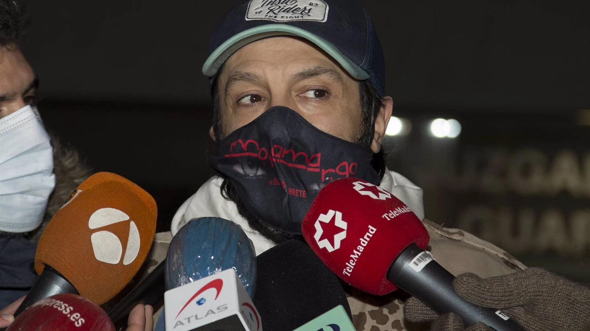 Rafael Amargo a su salida de los juzgados 