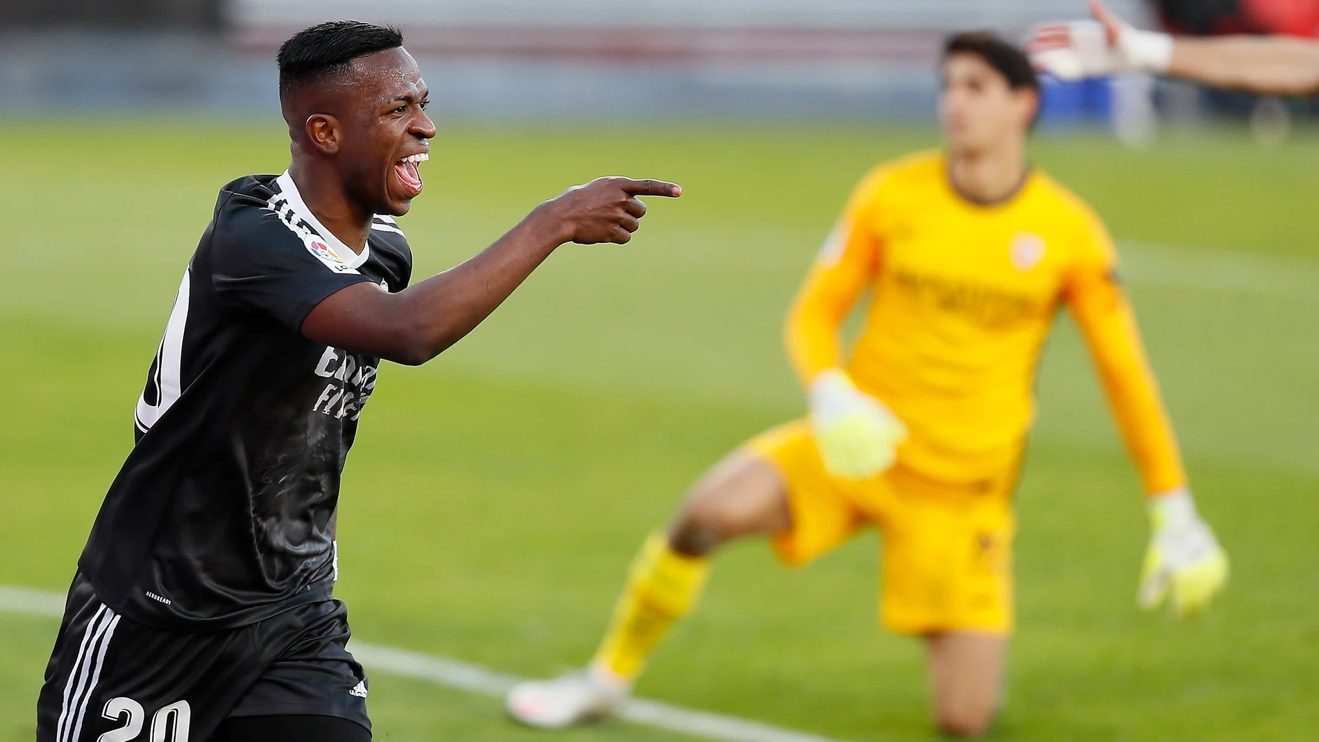 Vinicius celebra el 0-1 en el Sánchez Pizjuán Vinicius celebra el 0-1 en el Sánchez Pizjuán