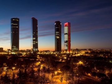Imagen de archivo de las torres de Chamartín en Madrid 