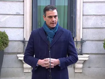 Pedro Sánchez, obligado a repetir la declaración sobre la Constitución al fallar el sonido Pedro Sánchez, obligado a repetir la declaración sobre la Constitución al fallar el sonido
