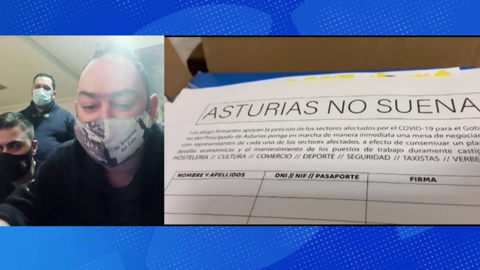 Hosteleros de Gij&oacute;n se encierran voluntariamente en una iglesia para pedir ayudas.