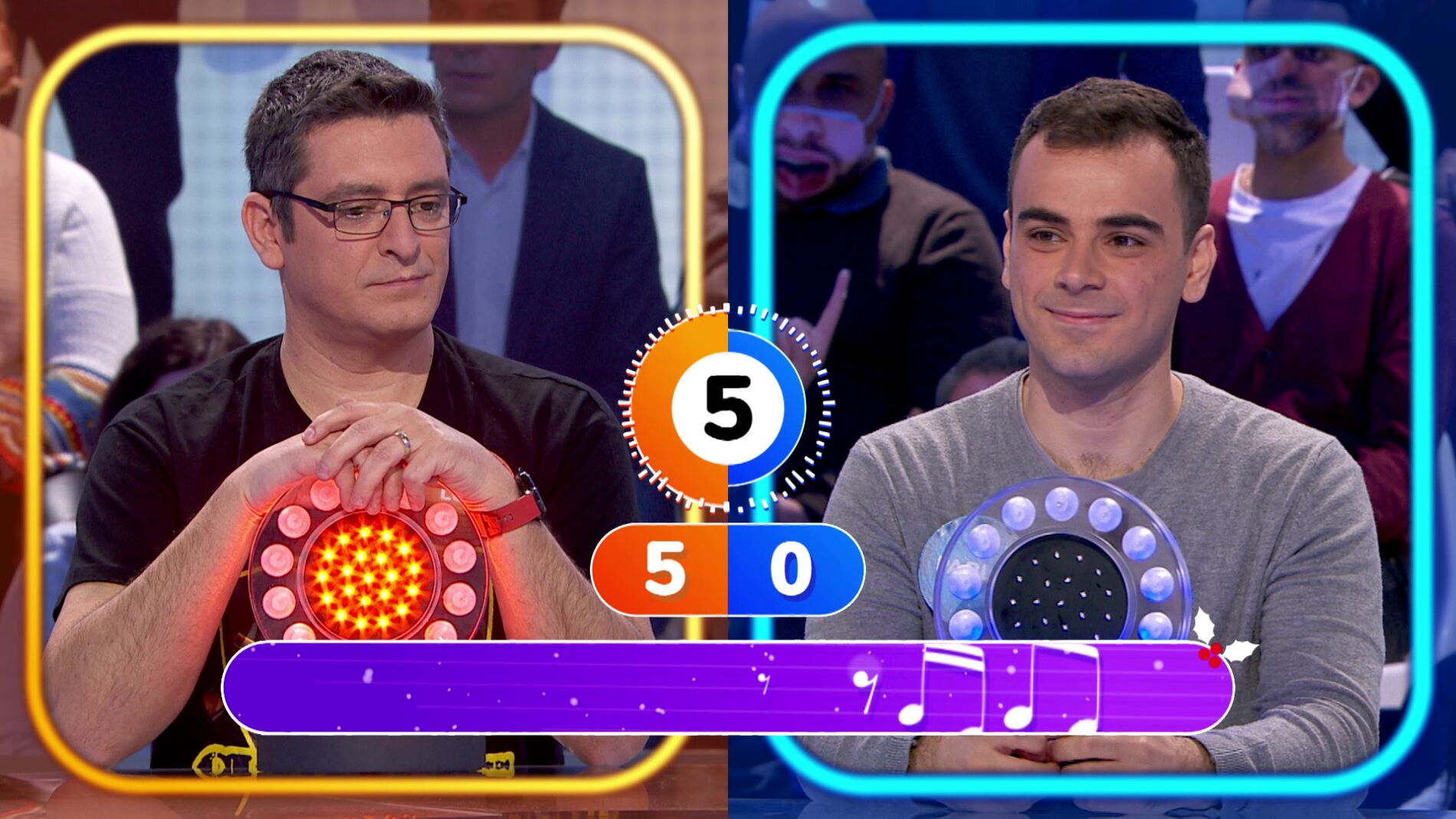 Un villancico pone contra las cuerdas a Luis y a Pablo en ‘La Pista’