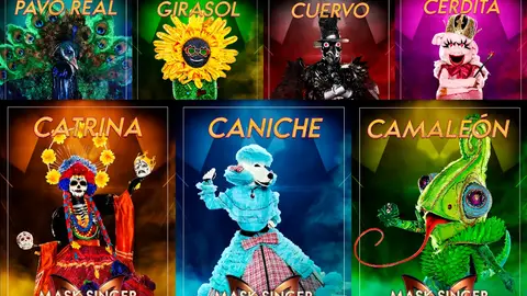 Las siete máscaras de la sexta gala de 'Mask singer' Las siete máscaras de la sexta gala de 'Mask singer'