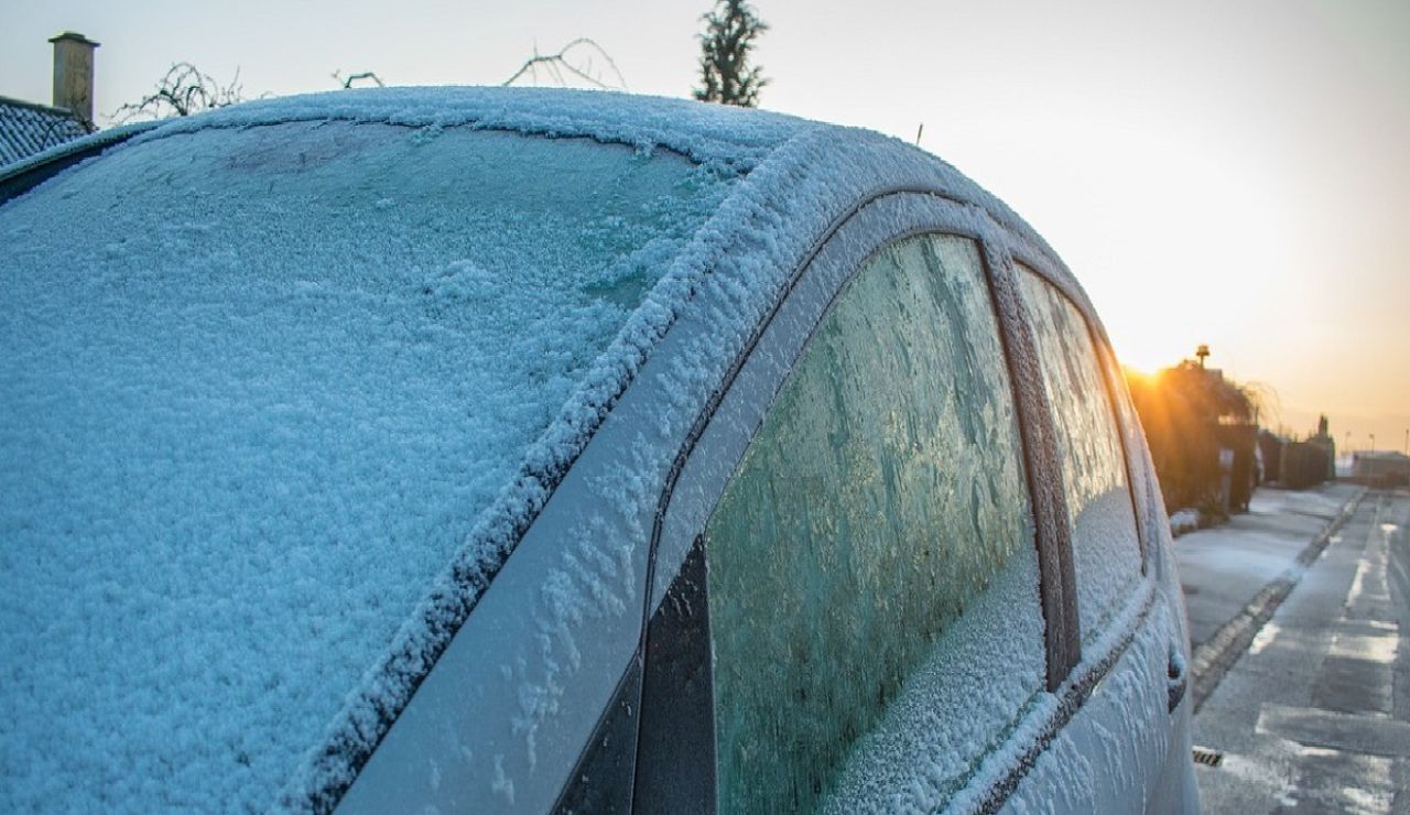 Hielo en el coche