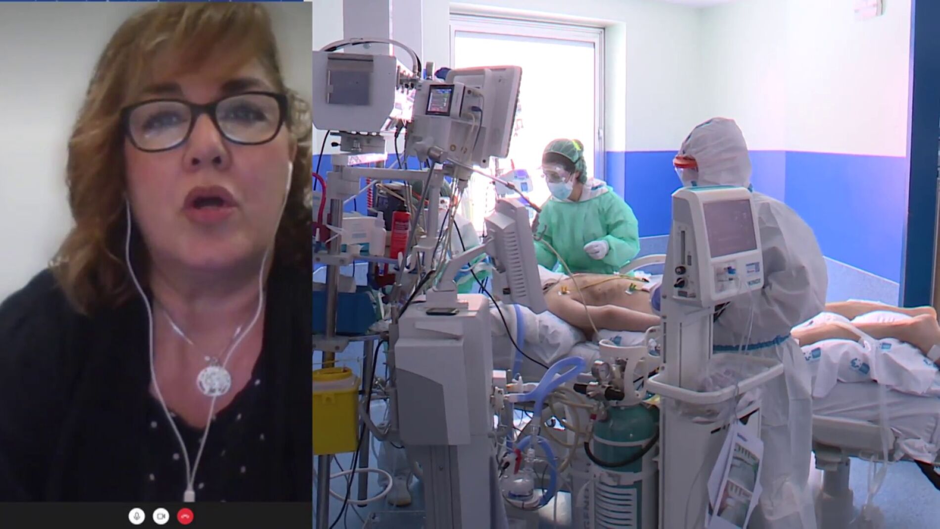 Dolores Montero, enfermera con secuelas de covid