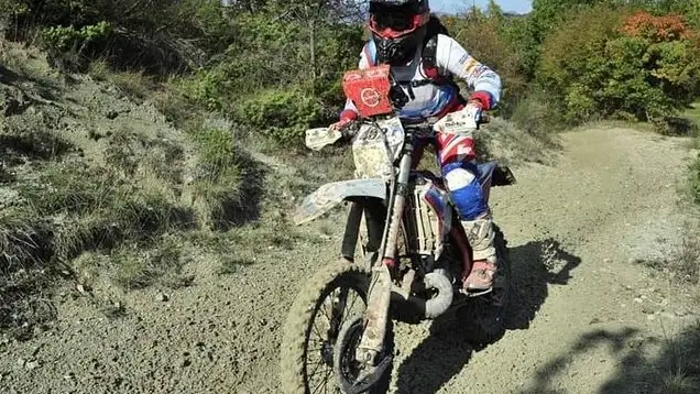 La piloto Sara Lenzi en un rally 