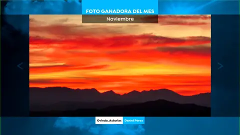 Foto ganadora del mes de noviembre. Autor: Daniel Pérez desde Oviedo. Foto ganadora del mes de noviembre. Autor: Daniel Pérez desde Oviedo.