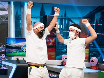 "A ver si conseguimos limpiar la imagen después del bochorno", Marron vuelve a enfrentarse a 'La raqueta mecánica' en 'El Hormiguero 3.0' "A ver si conseguimos limpiar la imagen después del bochorno", Marron vuelve a enfrentarse a 'La raqueta mecánica' en 'El Hormiguero 3.0'