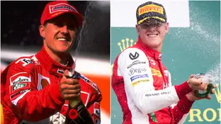 Michael Schumacher y Mick Michael Schumacher y Mick