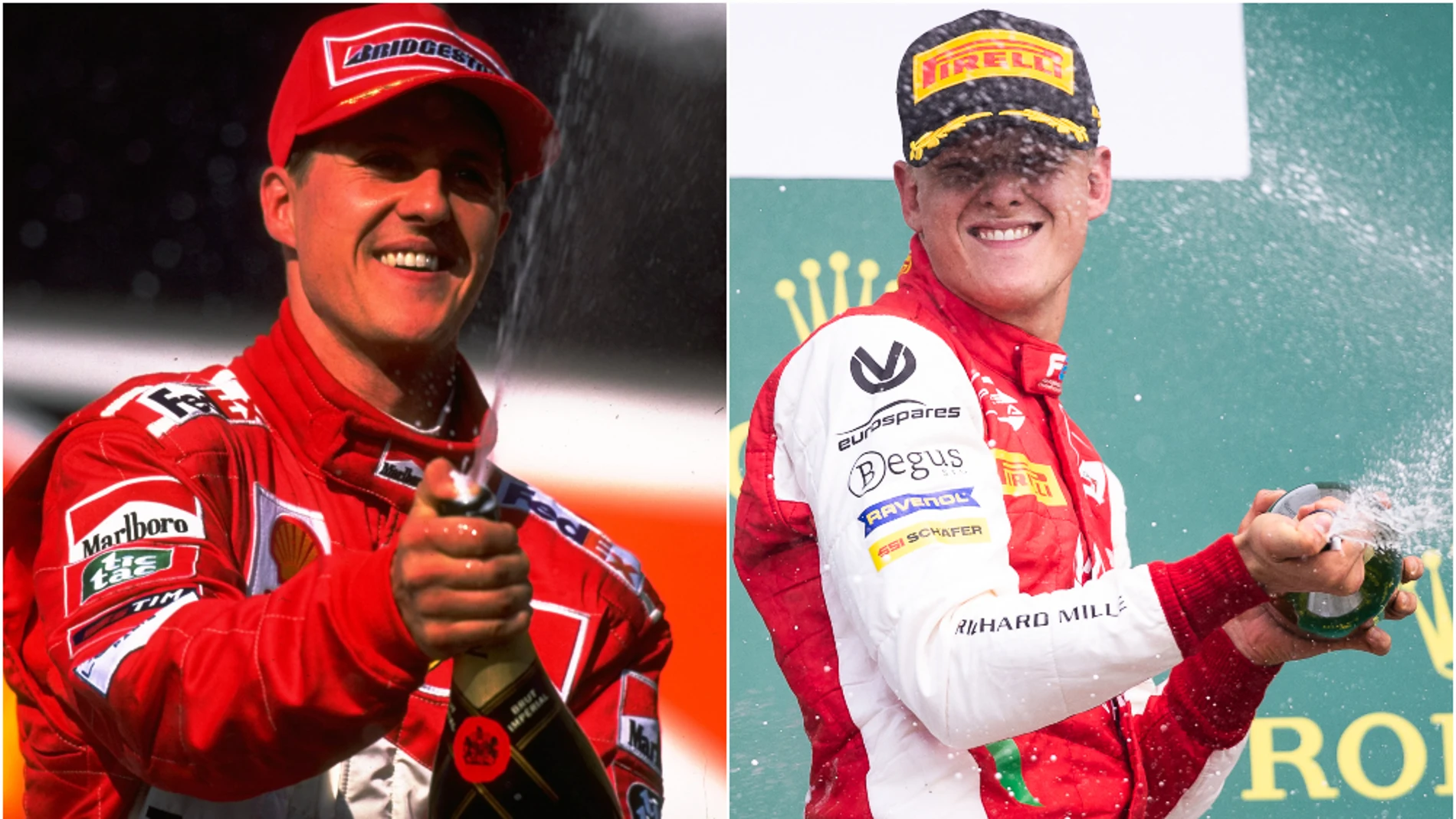Michael Schumacher y Mick Michael Schumacher y Mick