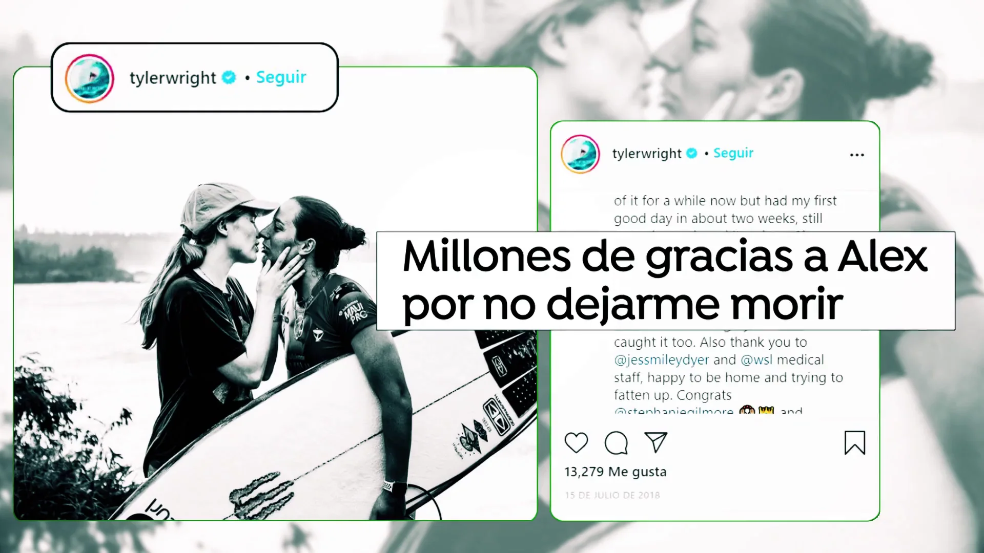 Tyler Wright, la primera surfista que compite bajo la bandera LGTB: "Alex no me dejó morir" Tyler Wright, la primera surfista que compite bajo la bandera LGTB: "Alex no me dejó morir"