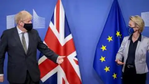 Boris Johnson y Ursula von der Leyen Brexit