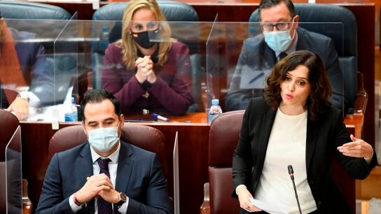 La presidenta de la Comunidad de Madrid, Isabel Diaz Ayuso